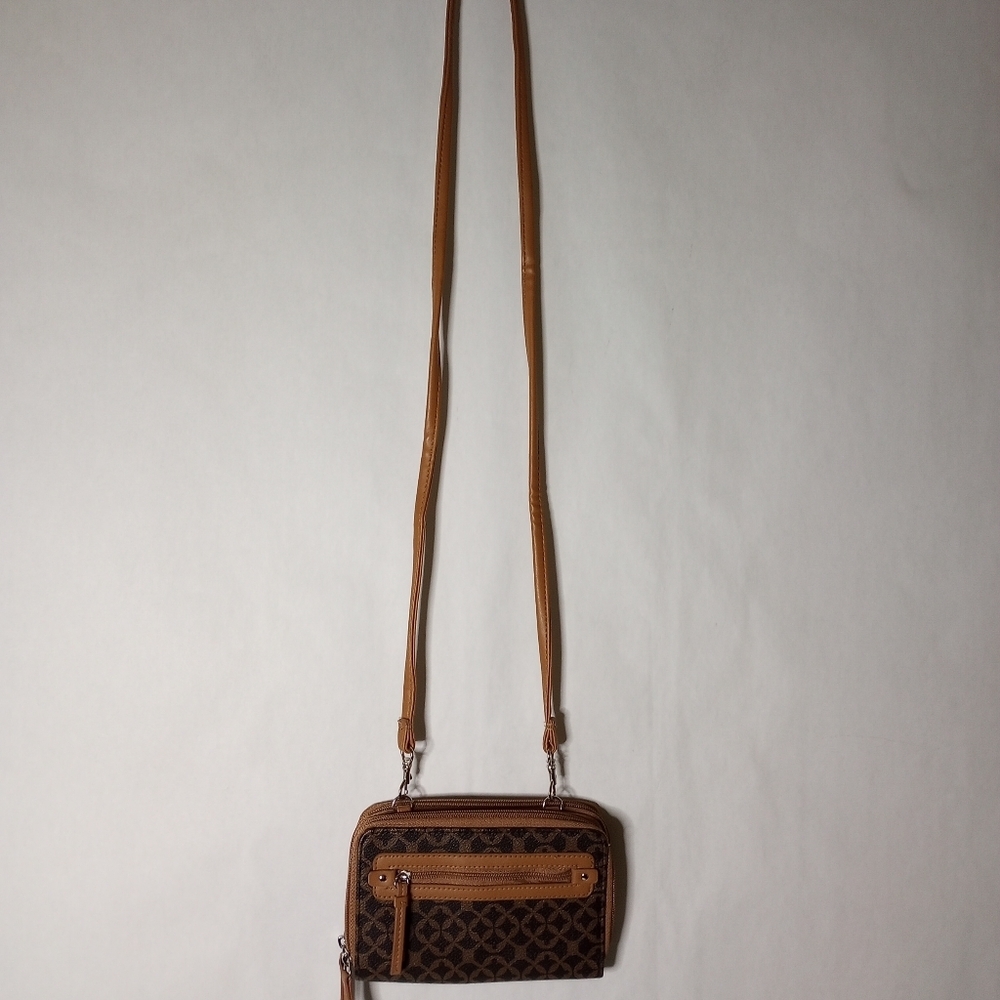 Unbranded black & brown patterned purse